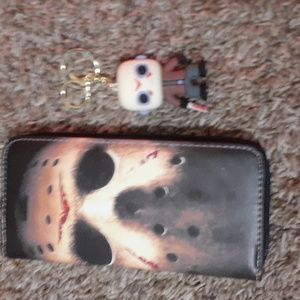 Jason Voorhees wallet and keychain bundle